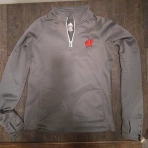Adidas Wisconsin badgers 3/4 zip